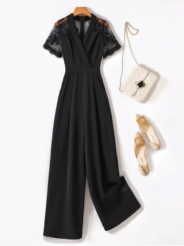 Летний женский комбинезон больших размеров с кружевными вставками, модель 2026 года, для полных женщин, элегантный деловой костюм-комбинезон
Летний женский комбинезон больших размеров с кружевными вставками, модель 2026 года, для полных женщин, элегантный деловой костюм-комбинезон