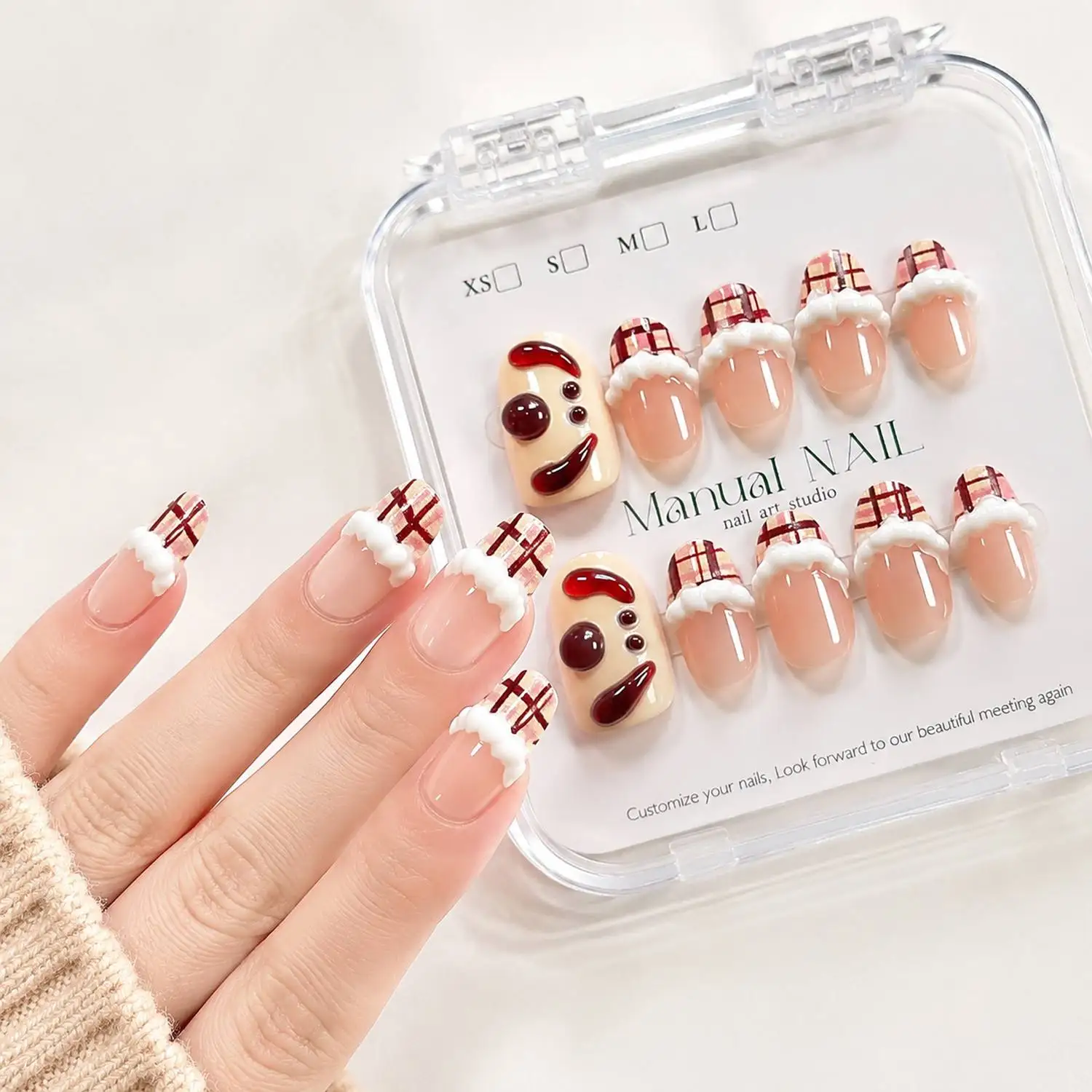 1Box Adorable Art 3D Look Puppy Press On Nail Gradient And Plaid Design Puppy False Nail Daily Use Fashion Trend Puppy Fake Nail
1Box Adorable Art 3D Look Puppy Press On Nail Gradient And Plaid Design Puppy False Nail Daily Use Fashion Trend Puppy Fake Nail