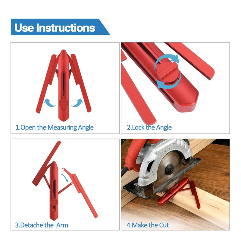YHYS Woodworking Aluminum Alloy Angle Gauge Protractor Saw Tool Miter Saw Protractor
YHYS Woodworking Aluminum Alloy Angle Gauge Protractor Saw Tool Miter Saw Protractor