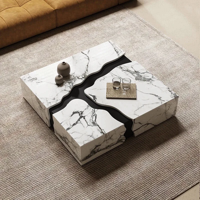 Marble coffee table living room home light luxury high-end modern high-end creative solid wood
Marble coffee table living room home light luxury high-end modern high-end creative solid wood