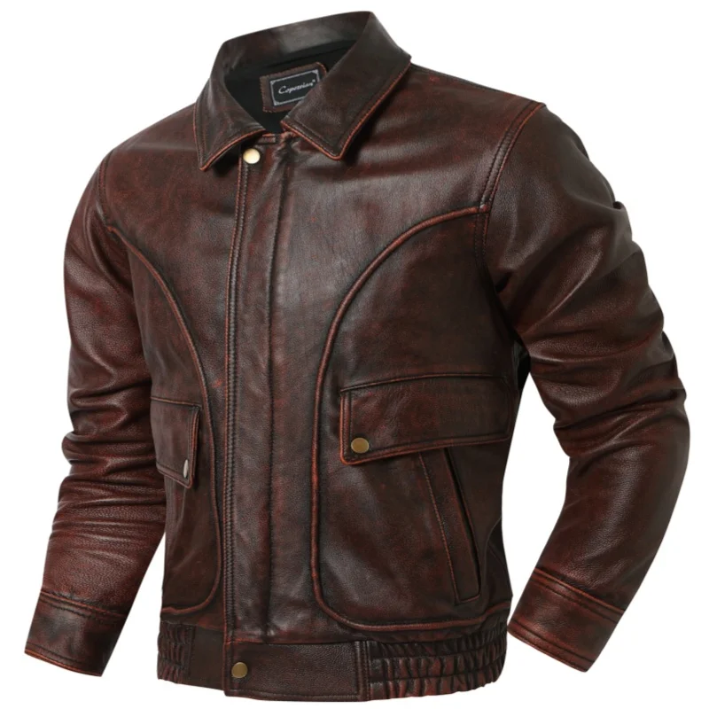 Классический Гонконгский мужской винтажный кожаный джатовый летный костюм, свободная верхняя одежда большого размера, модная городская повседневная одежда
Классический Гонконгский мужской винтажный кожаный джатовый летный костюм, свободная верхняя одежда большого размера, модная городская повседневная одежда