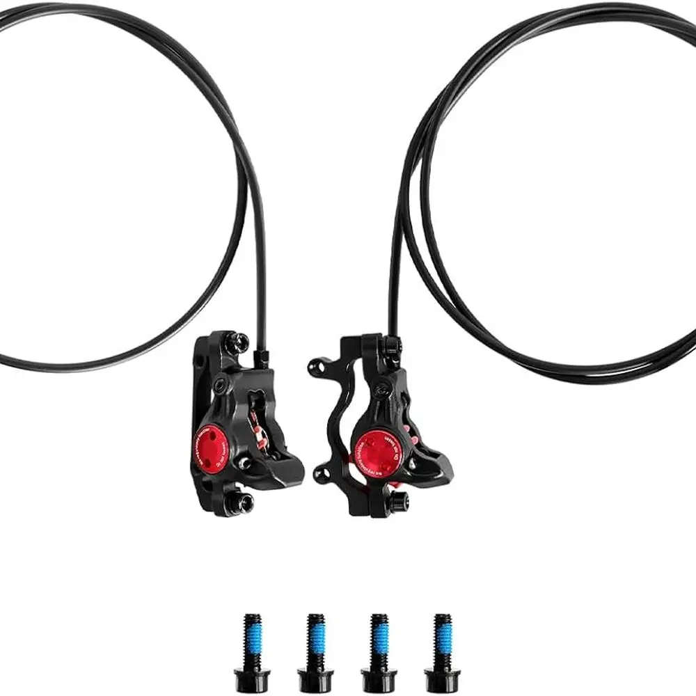 Mountain Bike Hydraulic Disc Brakes Set, 800mm Front & 1450mm Rear, 2 Piston, Aluminum Alloy for E-Bikes & Fat Bikes
Mountain Bike Hydraulic Disc Brakes Set, 800mm Front & 1450mm Rear, 2 Piston, Aluminum Alloy for E-Bikes & Fat Bikes