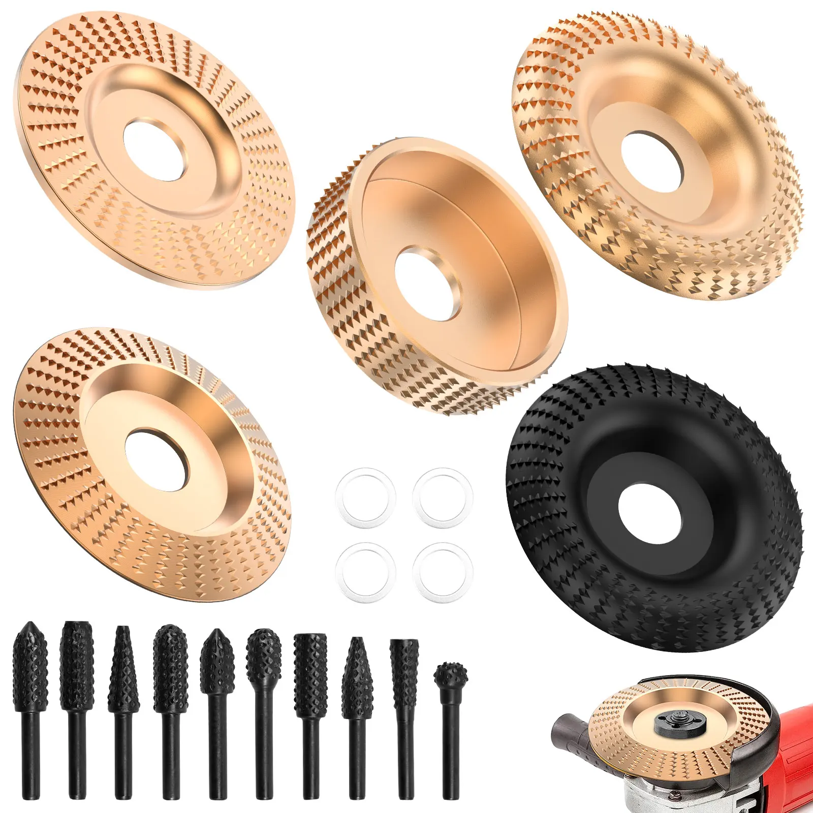 5 шт., шлифовальный круг по дереву, вращающийся диск, угловая шлифовальная машина, набор для резьбы по дереву, шлифовальный инструмент, абразивные дисковые инструменты для резки
5 шт., шлифовальный круг по дереву, вращающийся диск, угловая шлифовальная машина, набор для резьбы по дереву, шлифовальный инструмент, абразивные дисковые инструменты для резки