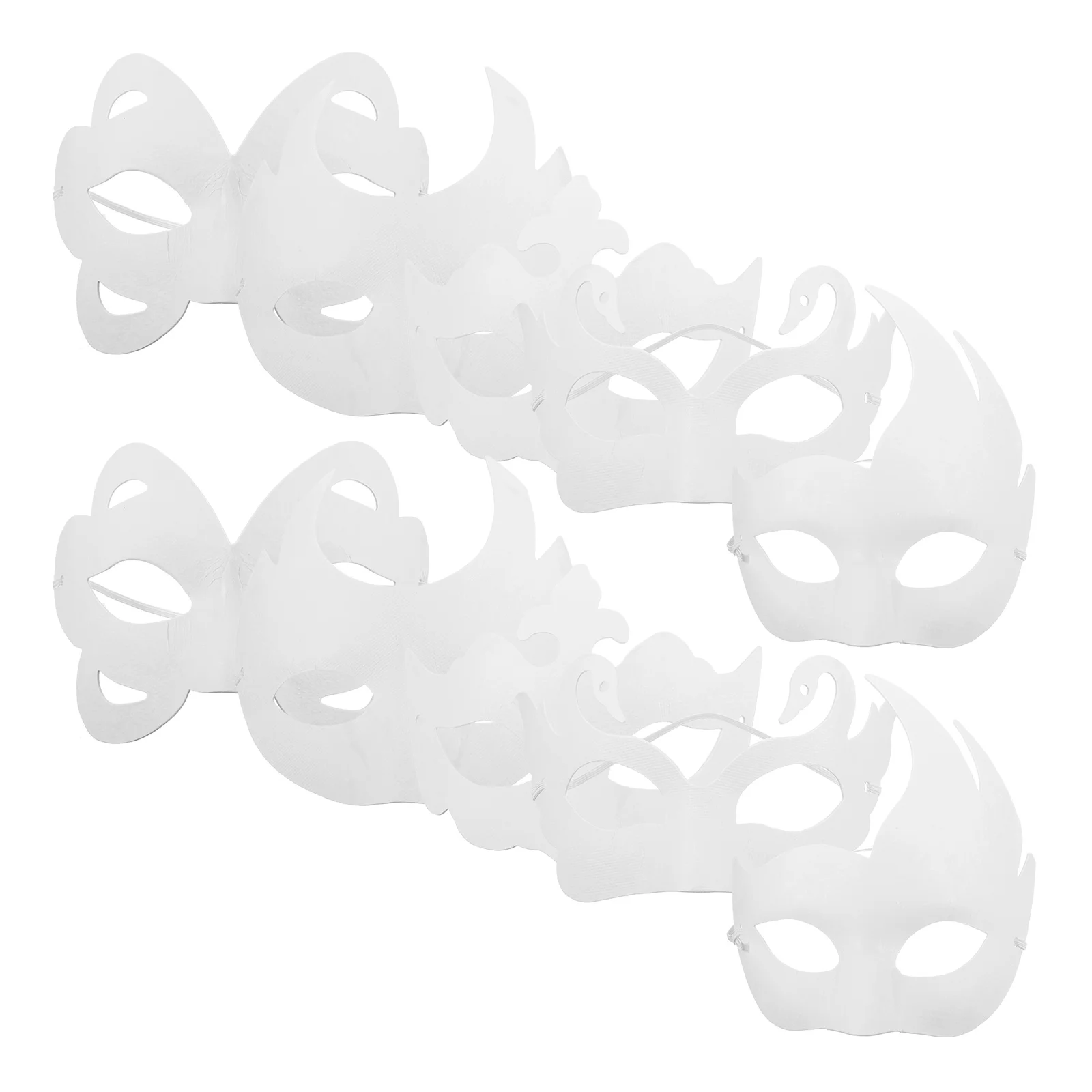 10 Pcs Pulp Mask Masquerade Halloween Prom Blank Craft Blanks Party Masks Makeup
10 Pcs Pulp Mask Masquerade Halloween Prom Blank Craft Blanks Party Masks Makeup
