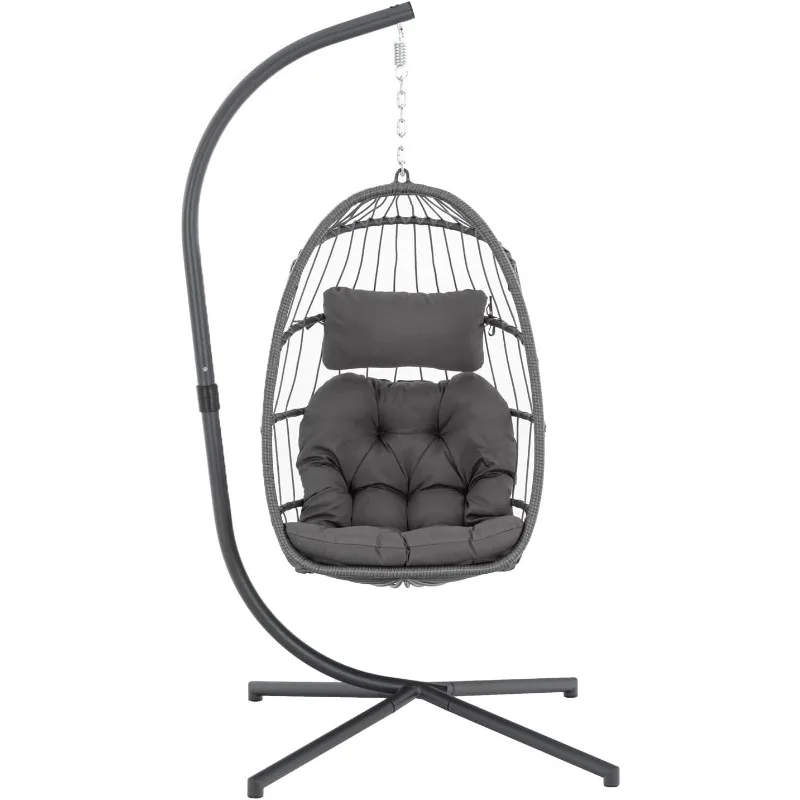 Yechen Indoor Outdoor Egg Hanging Chair with Stand, Patio Wicker Swing Egg Chair Indoor Swinging Chair Outdoor Hammock Egg
Yechen Indoor Outdoor Egg Hanging Chair with Stand, Patio Wicker Swing Egg Chair Indoor Swinging Chair Outdoor Hammock Egg