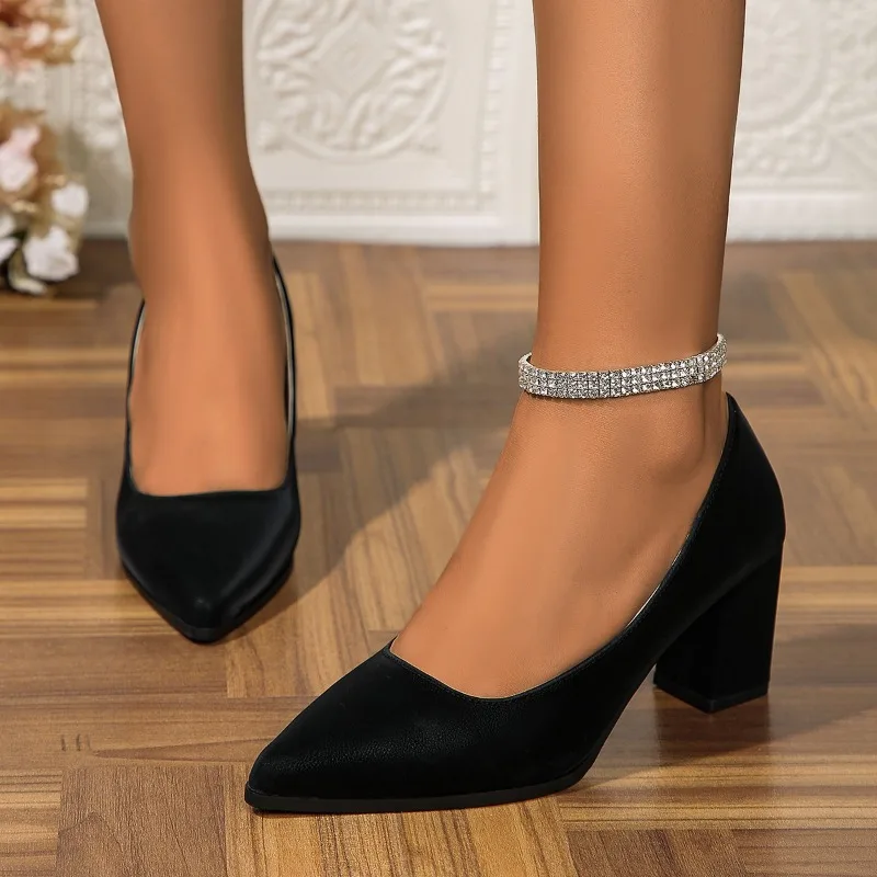 2024 Hot Sale Shoes for Women Shallow Women's High Heels Fashion Solid Office and Career Sexy Pointed Toe Heels Women
2024 Hot Sale Shoes for Women Shallow Women's High Heels Fashion Solid Office and Career Sexy Pointed Toe Heels Women