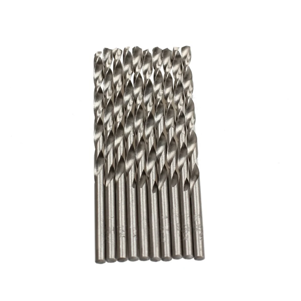 Set of 10 High Speed Steel 3mm Drill Bits for Electric Drills Suitable for Various Materials Including Wood and Plastic
Set of 10 High Speed Steel 3mm Drill Bits for Electric Drills Suitable for Various Materials Including Wood and Plastic