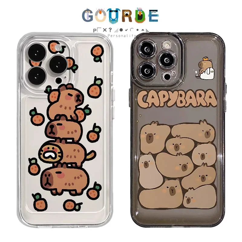 Gourde Cute Casing Capybara Pattern Phone Case for Iphone 16 15 14 13 12 11 Pro Max IP 7 8 Plus Iphon X XS XR Xs Max
Gourde Cute Casing Capybara Pattern Phone Case for Iphone 16 15 14 13 12 11 Pro Max IP 7 8 Plus Iphon X XS XR Xs Max