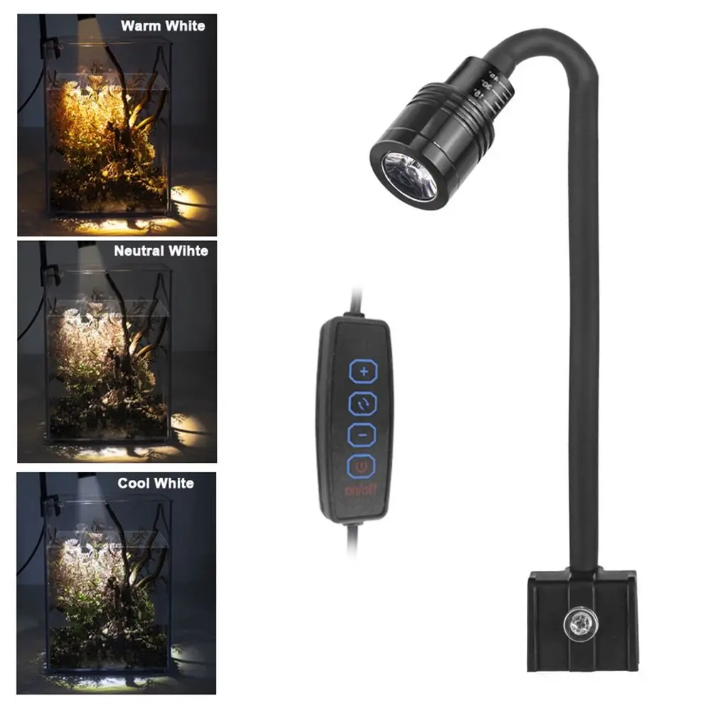 3 Color Modes Fish Tank Clip Lamp 360 Degree Rotation Energy Saving LED Aquarium Plant Light 3W Adjustable
3 Color Modes Fish Tank Clip Lamp 360 Degree Rotation Energy Saving LED Aquarium Plant Light 3W Adjustable