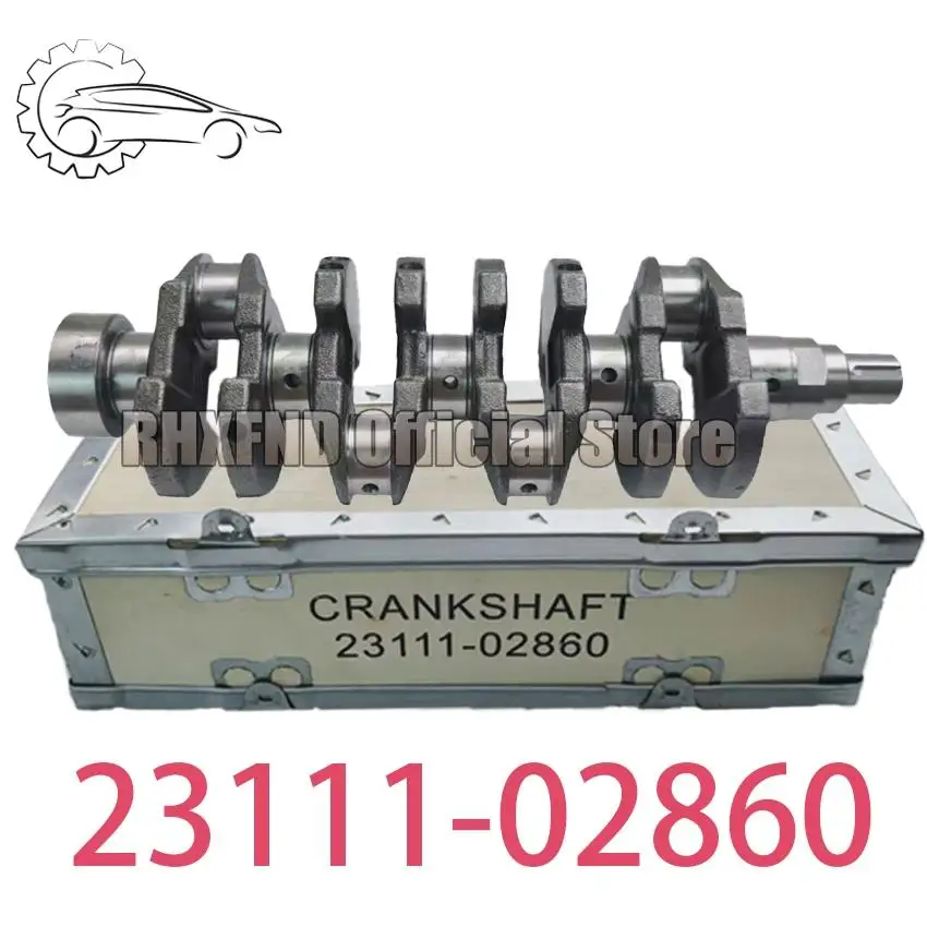 23111-02860 23110-2G200 23111-02812 is suitable for the crankshaft of the Hyundai Kia G4HG G4HA engine
23111-02860 23110-2G200 23111-02812 is suitable for the crankshaft of the Hyundai Kia G4HG G4HA engine