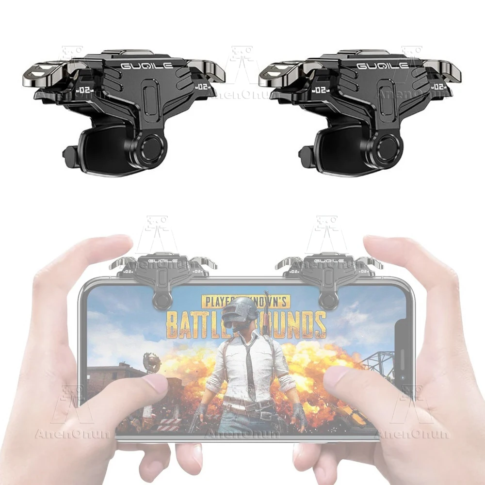 PUBG Mobile Game Controller Trigger Four-finger Operation Mechanical Button Android/iOS Cell Phone Shooting Gaming Accessories
PUBG Mobile Game Controller Trigger Four-finger Operation Mechanical Button Android/iOS Cell Phone Shooting Gaming Accessories