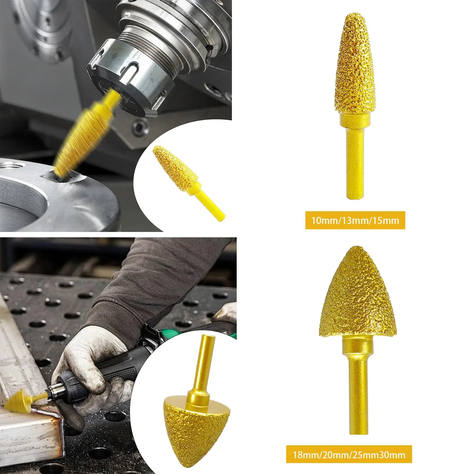 Diamond Grinding Head Burr Drill Bit Rotary Tool Grinding Bit 6mm Shank for
Diamond Grinding Head Burr Drill Bit Rotary Tool Grinding Bit 6mm Shank for