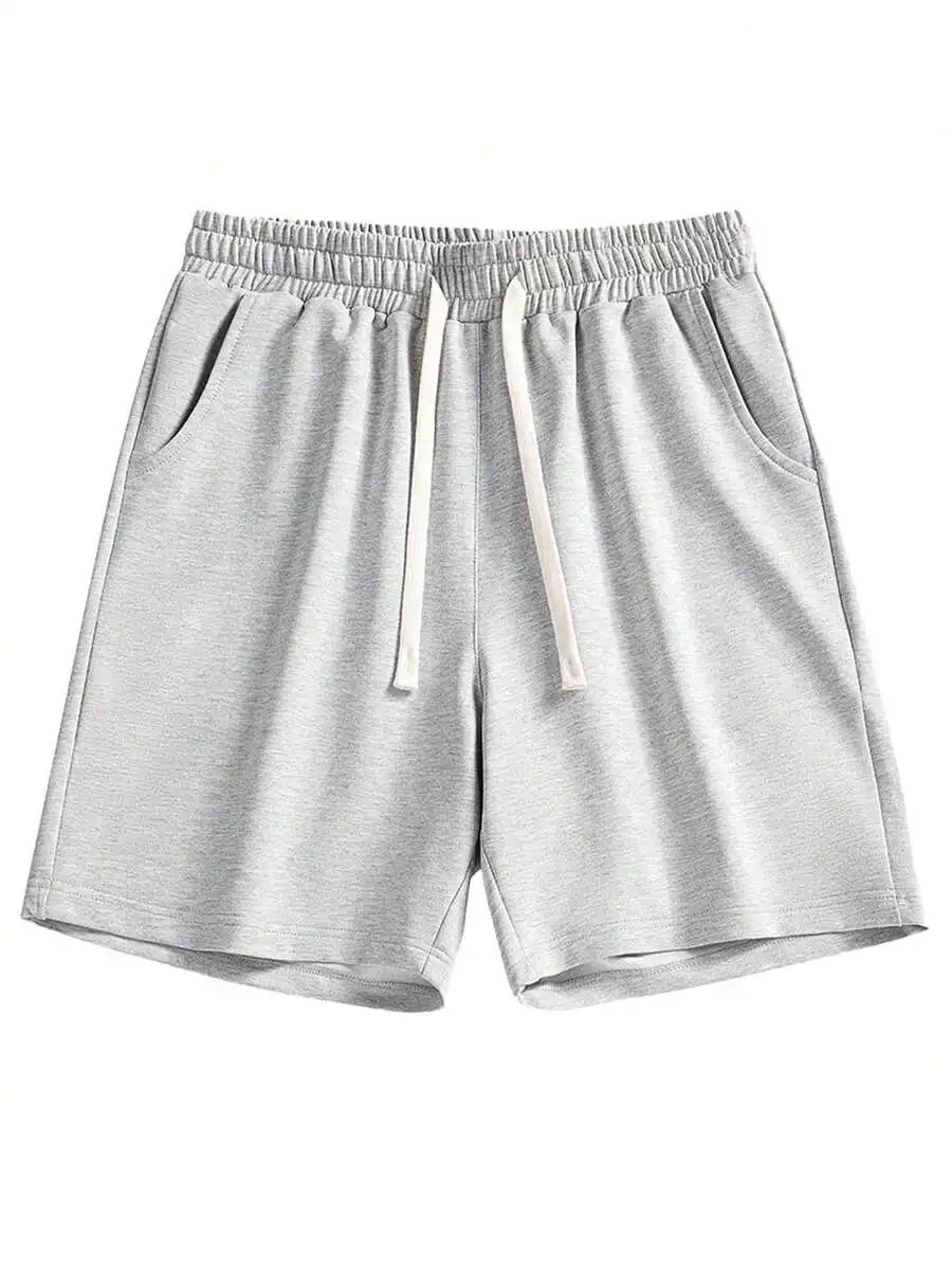 Light Gray Unisex Loose Fit Knit Bermuda Shorts For Spring Summer Casual Sport Running And Daily Wear
Light Gray Unisex Loose Fit Knit Bermuda Shorts For Spring Summer Casual Sport Running And Daily Wear