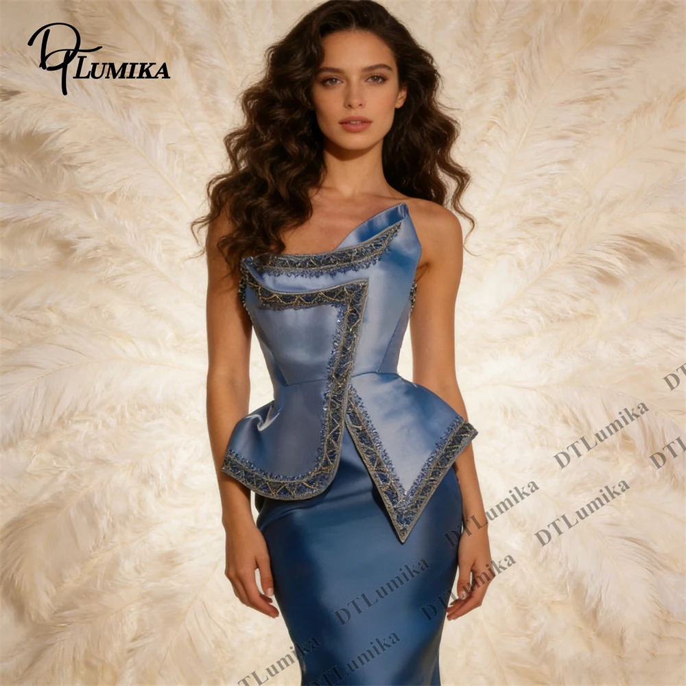DTLumika - Mermaid Satin Prom Dress Strapless Beading Details Long Party Dress Customized Size and Colors Formal Events Gala
DTLumika - Mermaid Satin Prom Dress Strapless Beading Details Long Party Dress Customized Size and Colors Formal Events Gala