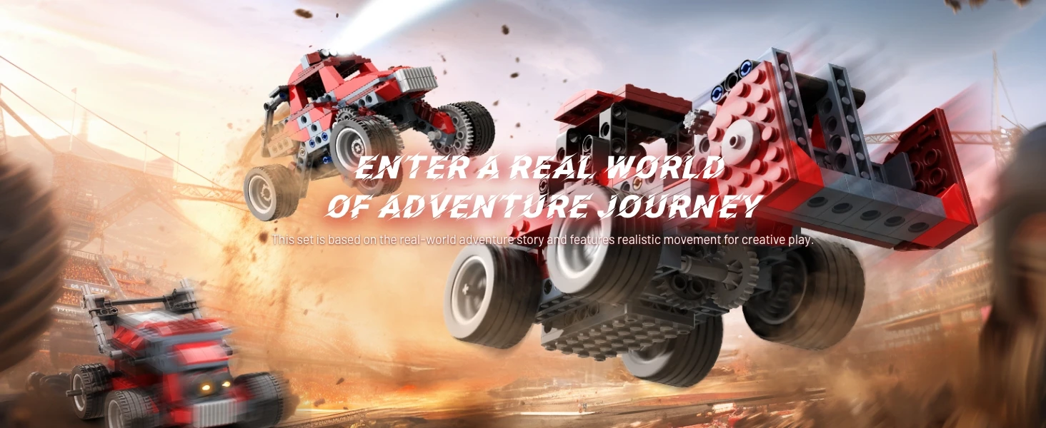 Apitor Robot Building Kit with 600 Pieces, 12-in-1 STEM Technic Coding Robotic Toys, DIY Electronic Monster Truck Building Kit Apitor Robot Building Kit with 600 Pieces, 12-in-1 STEM Technic Coding Robotic Toys, DIY Electronic Monster Truck Building Kit