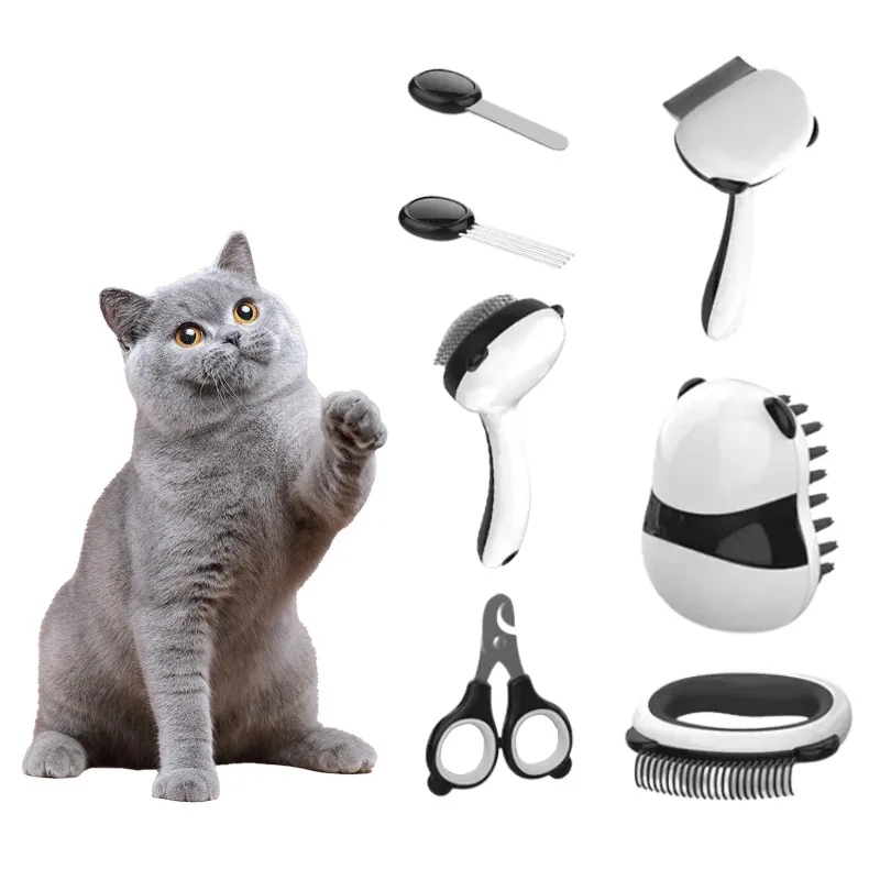 Щетка для ванны для ухода за домашними животными, расческа с мягкими зубьями, игла для стрижки ногтей, расческа для удаления волос, 7-1 комплект, аксессуары для кошек
Щетка для ванны для ухода за домашними животными, расческа с мягкими зубьями, игла для стрижки ногтей, расческа для удаления волос, 7-1 комплект, аксессуары для кошек