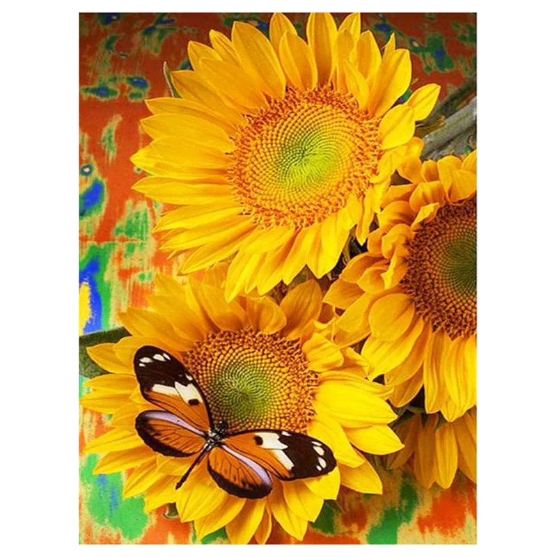 DIY Round Diamond Diamond Painting, Diamond Painting Embroidery Set, Butterfly Sunflower Diamond Painting
DIY Round Diamond Diamond Painting, Diamond Painting Embroidery Set, Butterfly Sunflower Diamond Painting