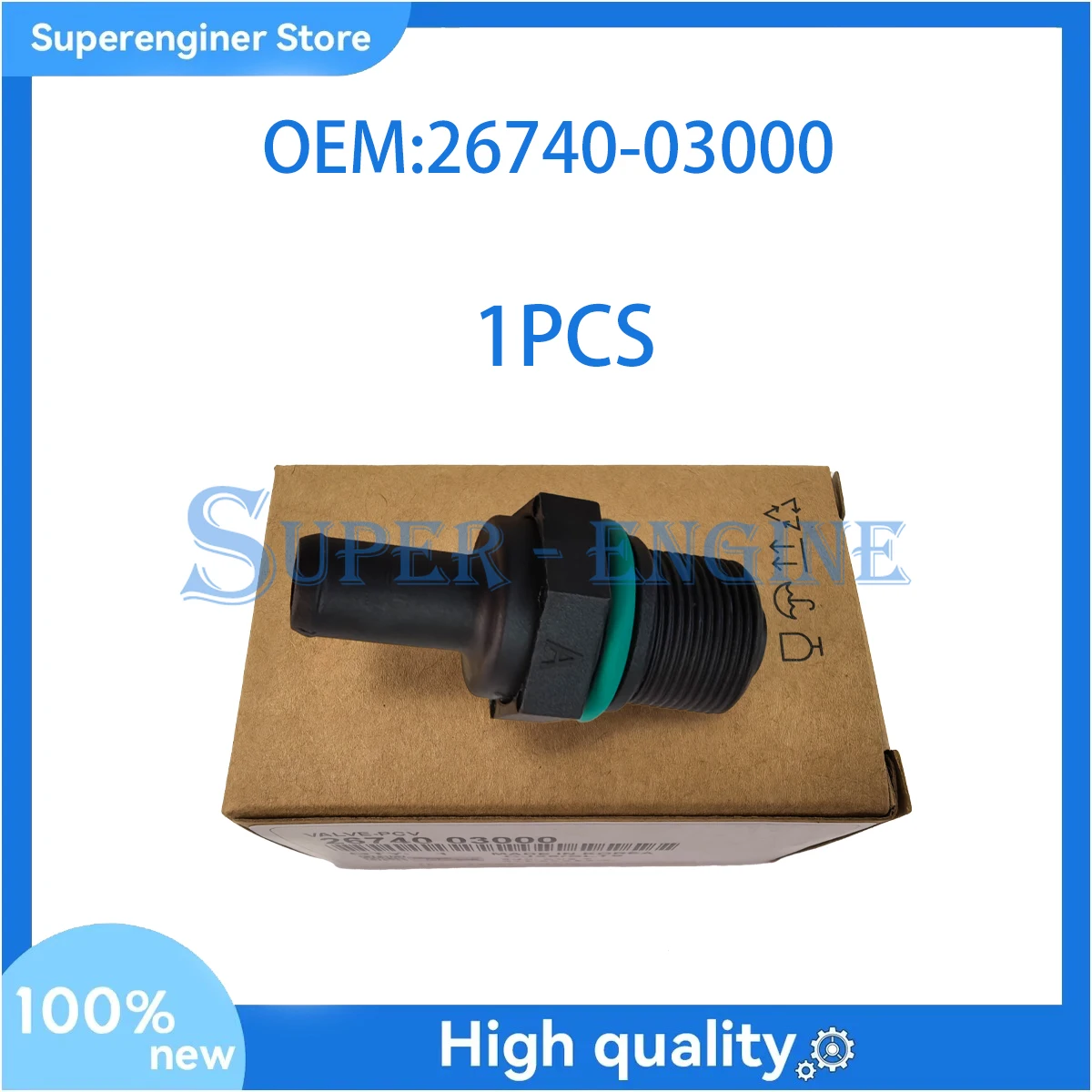 1PCS Brand New PCV Valve 2674003000 for Hyundai Accent I10 I20 Kia Morning Picanto Rio 1.2 1.4L 26740-03000
1PCS Brand New PCV Valve 2674003000 for Hyundai Accent I10 I20 Kia Morning Picanto Rio 1.2 1.4L 26740-03000