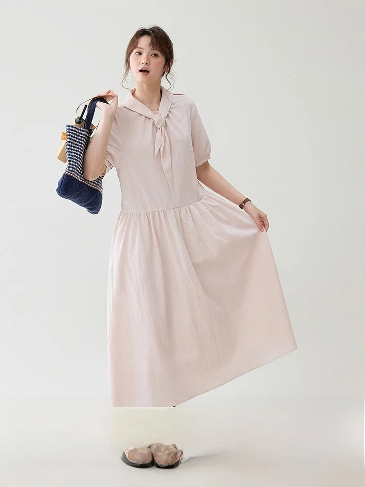 North Island AMUU Original College Sle Pink Bow Tie Dr Women's Summer New Texture Pure Cotton Long Dr Korean Version
North Island AMUU Original College Sle Pink Bow Tie Dr Women's Summer New Texture Pure Cotton Long Dr Korean Version