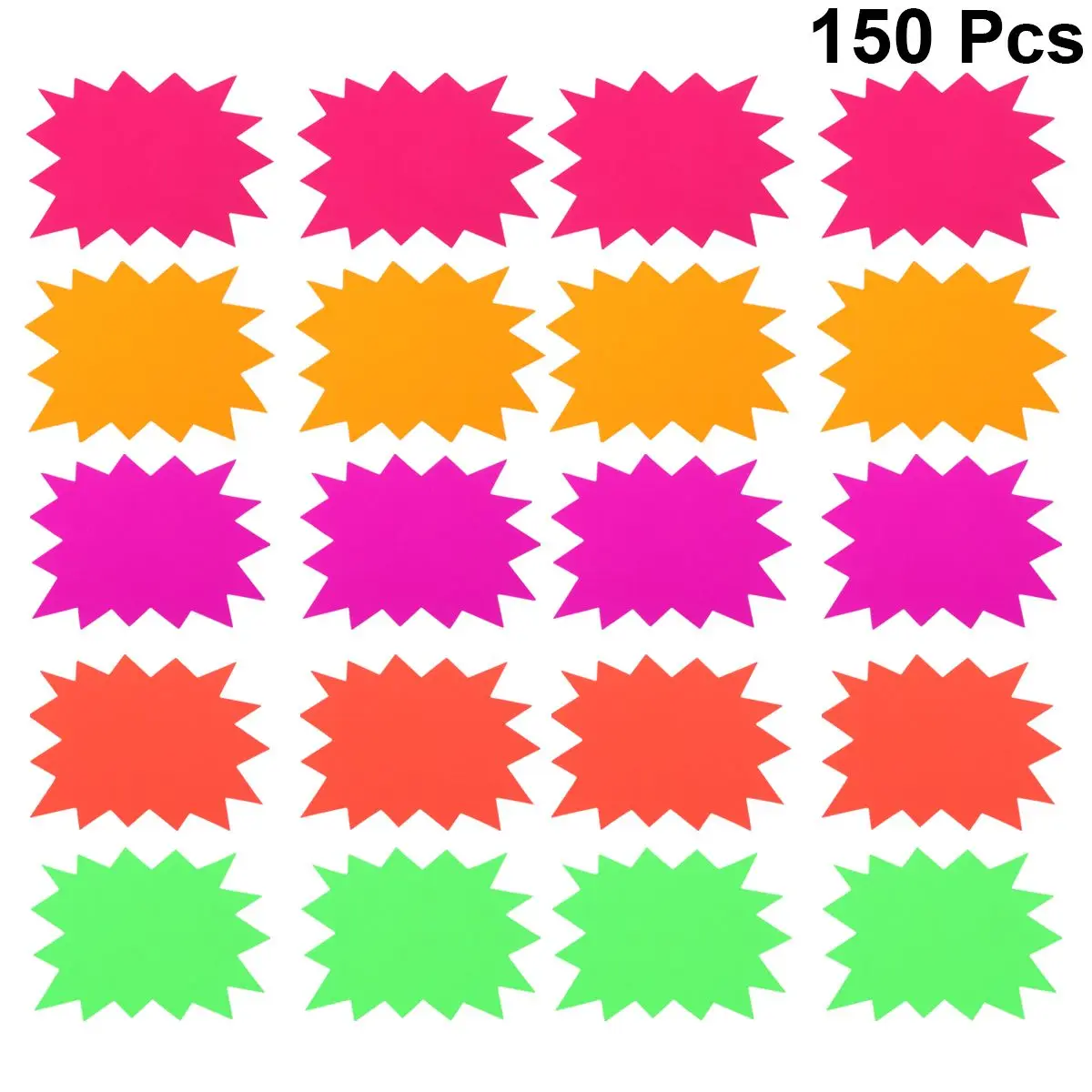 15 Packages Fluorescent Explosion Price Tags Paper Supplies for Goods Label Store Bright Color Crafted Durability Retail
15 Packages Fluorescent Explosion Price Tags Paper Supplies for Goods Label Store Bright Color Crafted Durability Retail