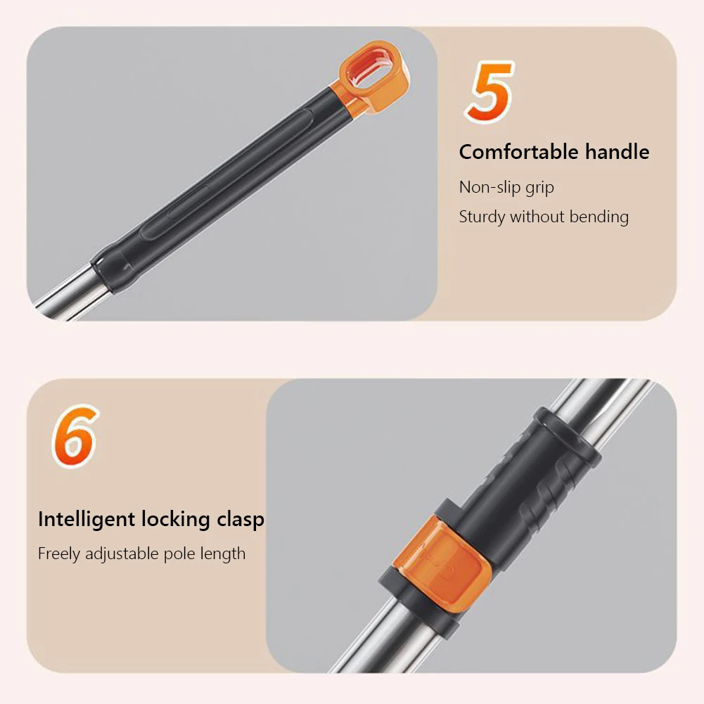 Household Cleaning Automatic Spin Mop with 6 Replacement Head Refills Cleaning Spin Mop with Bucket for Household Floor Cleaning
Household Cleaning Automatic Spin Mop with 6 Replacement Head Refills Cleaning Spin Mop with Bucket for Household Floor Cleaning