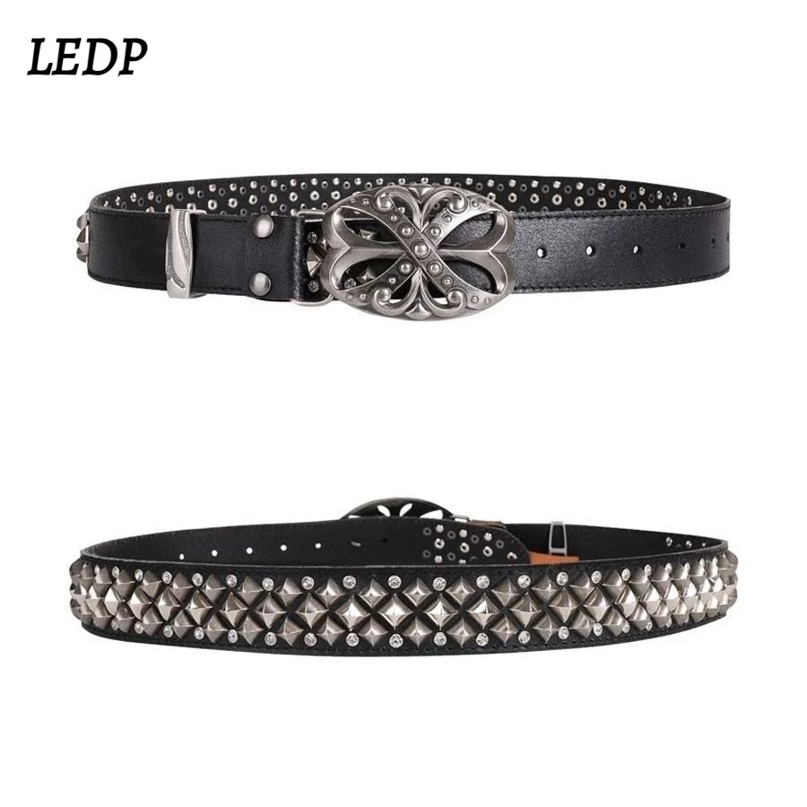 Designer Vintage Punk Belt Y2K Heavy Industry Luxury Style Summer 3.8cm Metal Studs Waist Belt for Men Women Jeans
Designer Vintage Punk Belt Y2K Heavy Industry Luxury Style Summer 3.8cm Metal Studs Waist Belt for Men Women Jeans