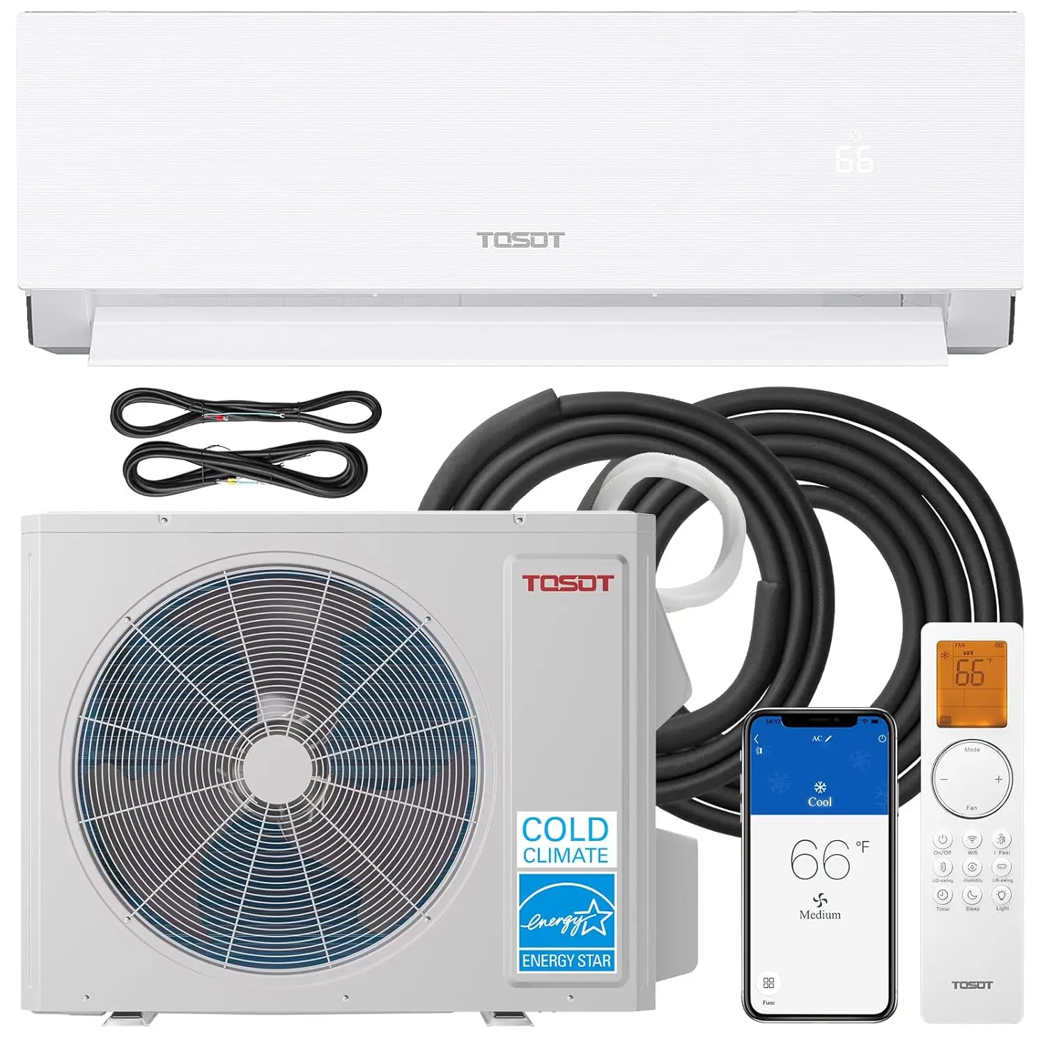 12,000 BTU 24.5 SEER2 Mini-Split Air Conditioner & Heater, Energy Star & Cold Climate Certified, Ductless Inverter AC, Custom
12,000 BTU 24.5 SEER2 Mini-Split Air Conditioner & Heater, Energy Star & Cold Climate Certified, Ductless Inverter AC, Custom