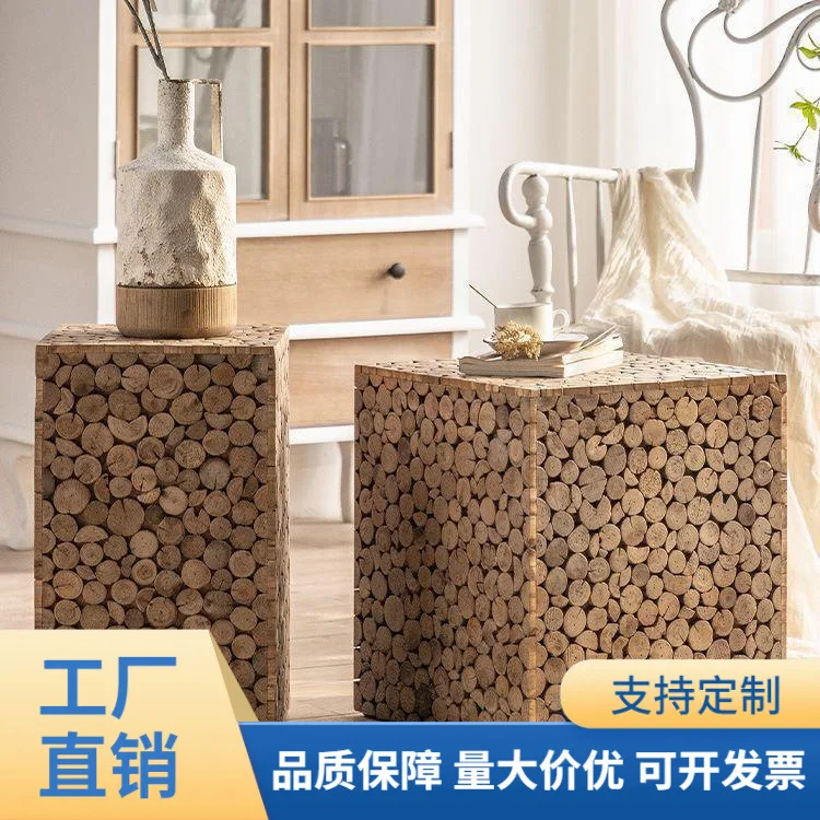 Bed and breakfast bedroom bedside few American wabi-**** wind original ecological solid wood edge few retro square wooden pier b
Bed and breakfast bedroom bedside few American wabi-**** wind original ecological solid wood edge few retro square wooden pier b