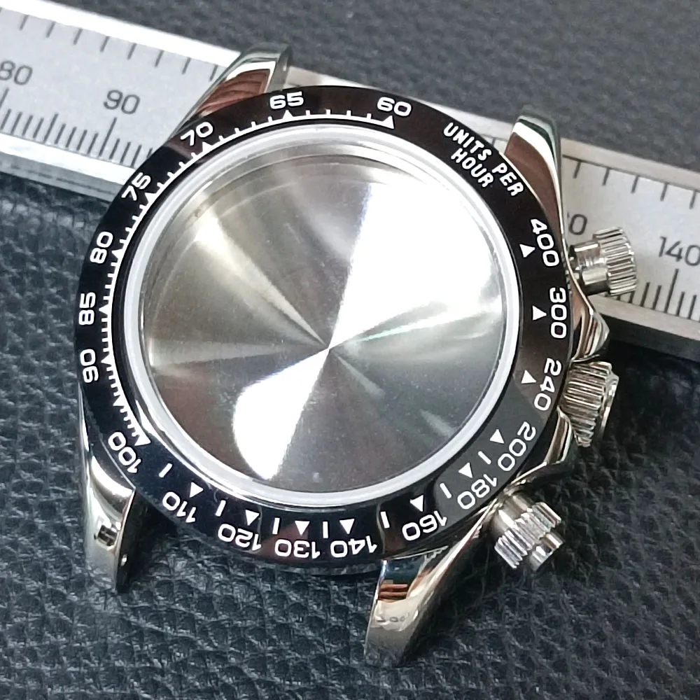 39.3mm VK63 Movement Silvery/black Men's sapphire Watches Steel Case FIT VK63 Movement Watch Accessories Parts Fits 20mm Strap
39.3mm VK63 Movement Silvery/black Men's sapphire Watches Steel Case FIT VK63 Movement Watch Accessories Parts Fits 20mm Strap