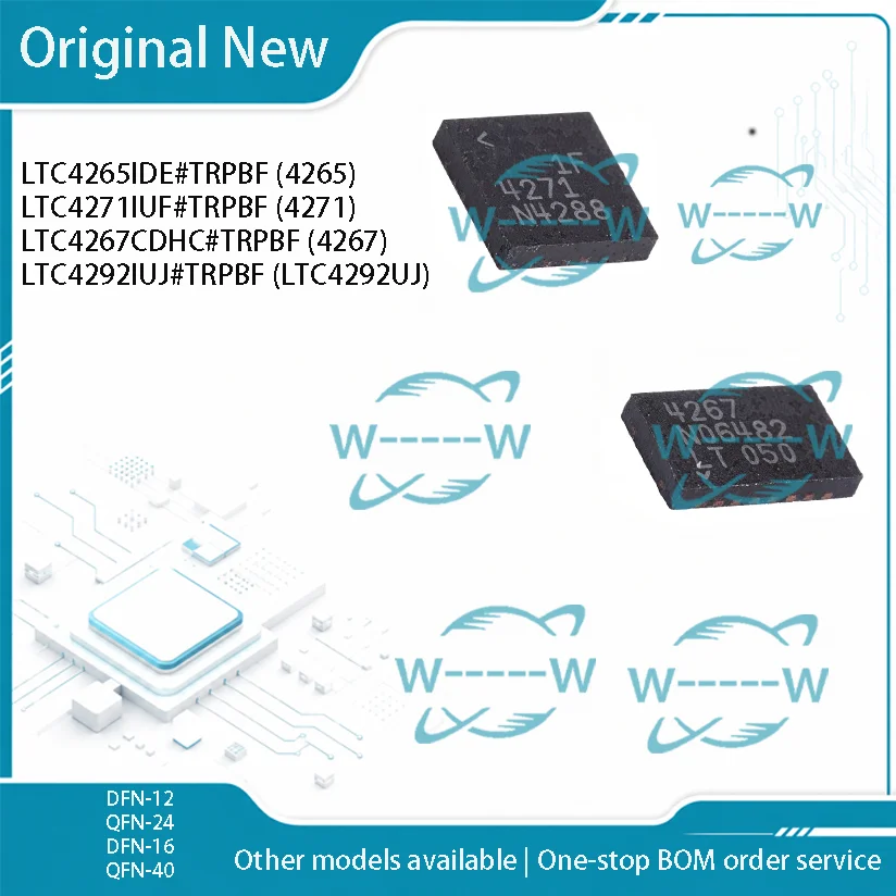 2-10PCS LTC4265IDE#TRPBF 4265 LTC4271IUF#TRPBF 4271 LTC4267CDHC#TRPBF 4267 LTC4292IUJ#TRPBF LTC4292UJ LTC4265 LTC4271 LTC4267 IC
2-10PCS LTC4265IDE#TRPBF 4265 LTC4271IUF#TRPBF 4271 LTC4267CDHC#TRPBF 4267 LTC4292IUJ#TRPBF LTC4292UJ LTC4265 LTC4271 LTC4267 IC