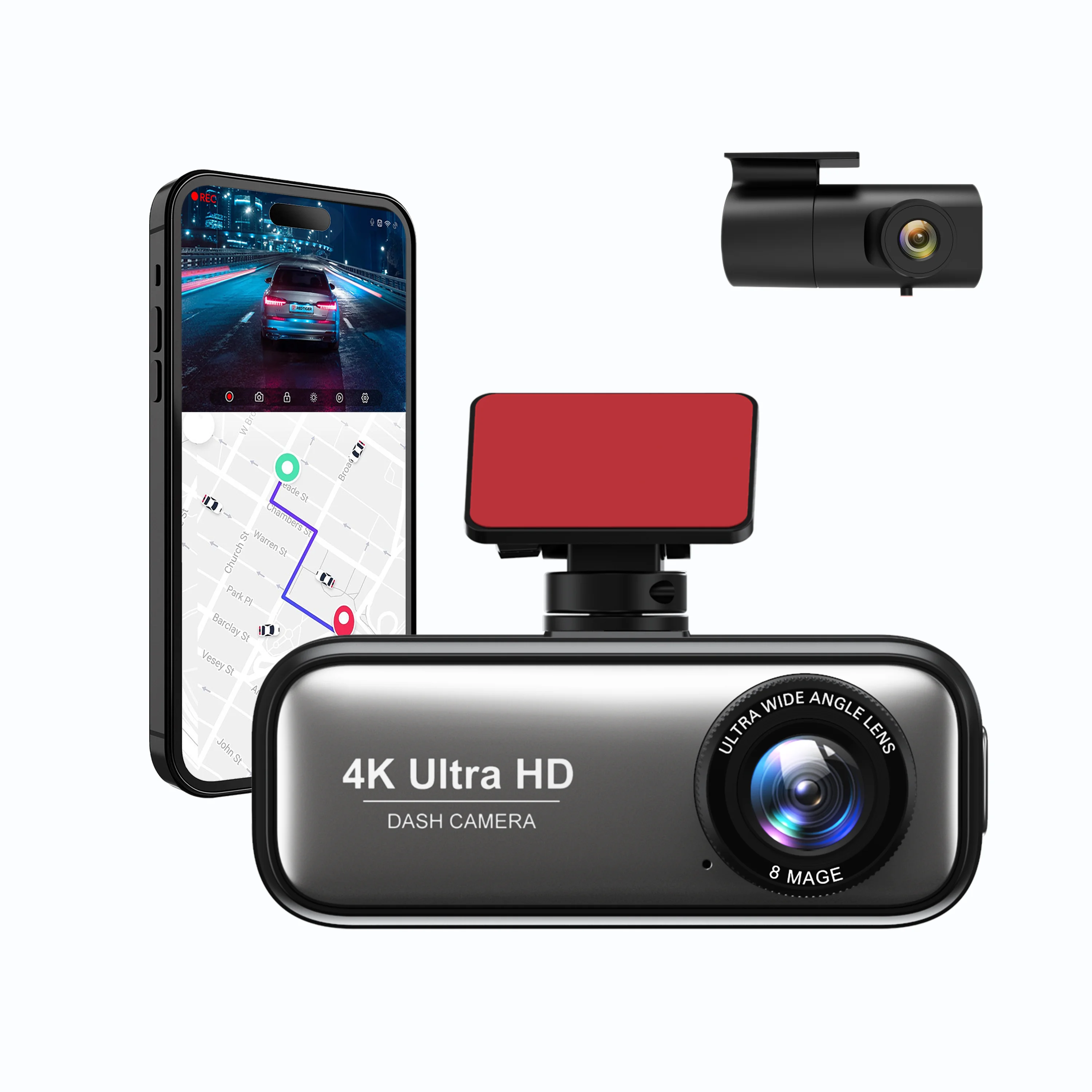 4K 2 Channel Dashboard Camera WiFi Global Positioning System Front/Rear 2160P + 1080P Bidirectional Car Camera Night Emergency
4K 2 Channel Dashboard Camera WiFi Global Positioning System Front/Rear 2160P + 1080P Bidirectional Car Camera Night Emergency