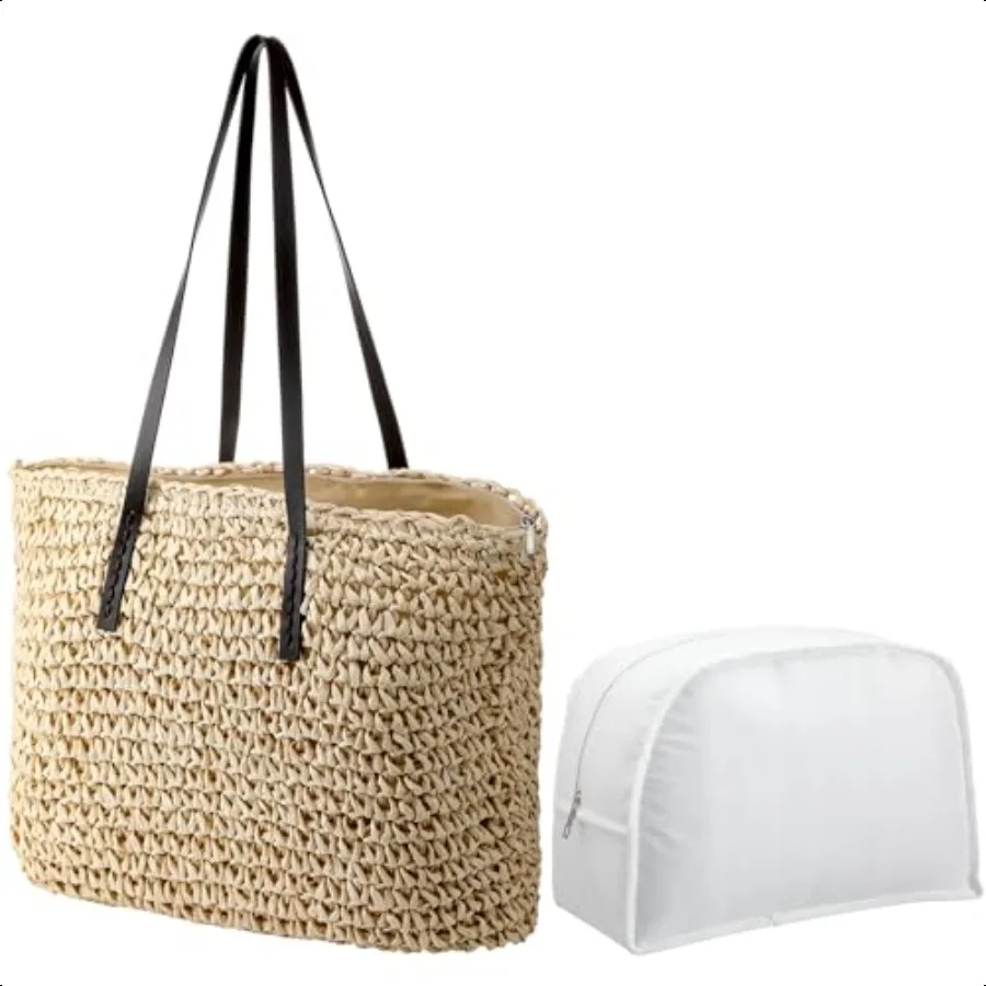 Beach Cooler Bag Split Insulated Summer Tote Bag Woven Wicker Style for BeachLunch Camping Outdoor Birthday Wedding Gifts
Beach Cooler Bag Split Insulated Summer Tote Bag Woven Wicker Style for BeachLunch Camping Outdoor Birthday Wedding Gifts