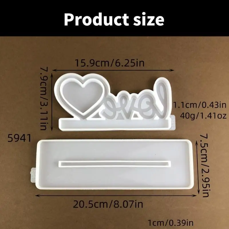 N2UE Beautiful Heart Charm Silicone Mold For DIY Photo Frame And Desktop Decoration
N2UE Beautiful Heart Charm Silicone Mold For DIY Photo Frame And Desktop Decoration