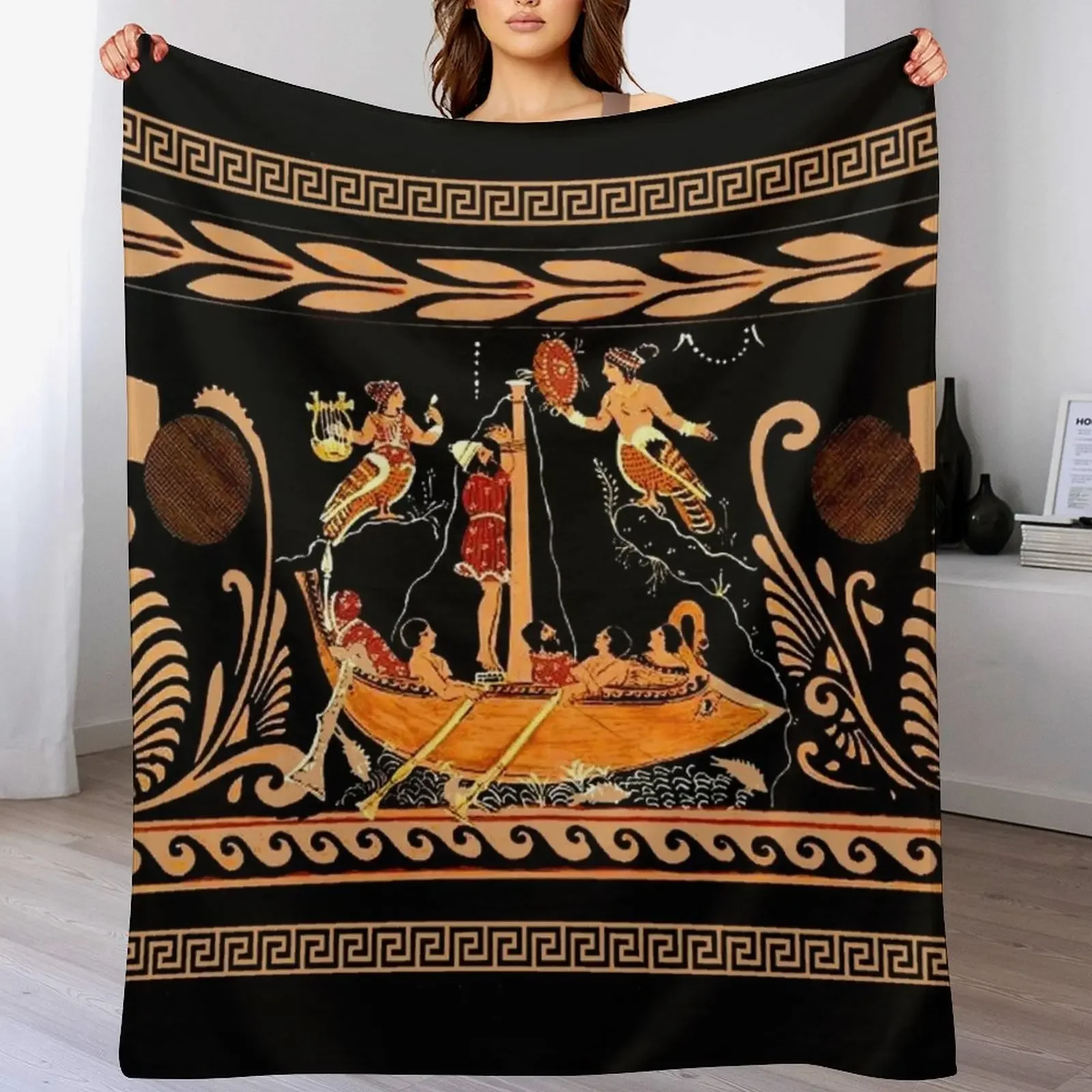 New GREECE : Vintage Ulysses and The Sirens Print Throw Blanket Soft Breathable Blanket for Night Sleeping
New GREECE : Vintage Ulysses and The Sirens Print Throw Blanket Soft Breathable Blanket for Night Sleeping