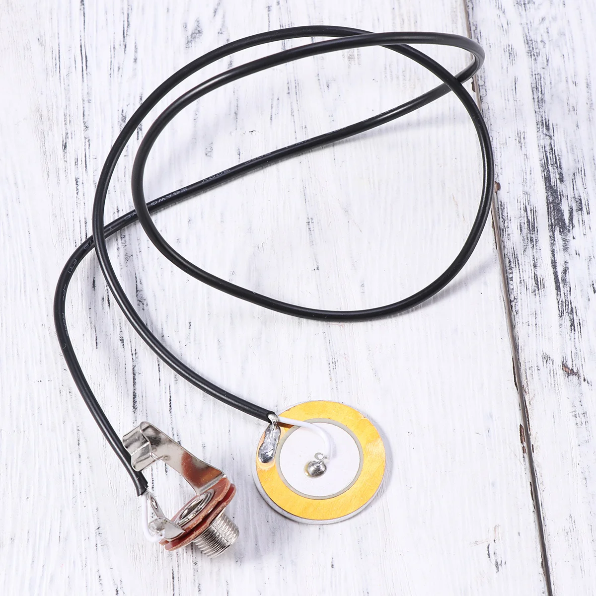 Guitar Pickup 37.5Cm Long Shaft 1/4 Inch Jack 9.5Mm Threaded Piezo Transducer Cigar Box Acoustic Instrument Tool 
Guitar Pickup 37.5Cm Long Shaft 1/4 Inch Jack 9.5Mm Threaded Piezo Transducer Cigar Box Acoustic Instrument Tool