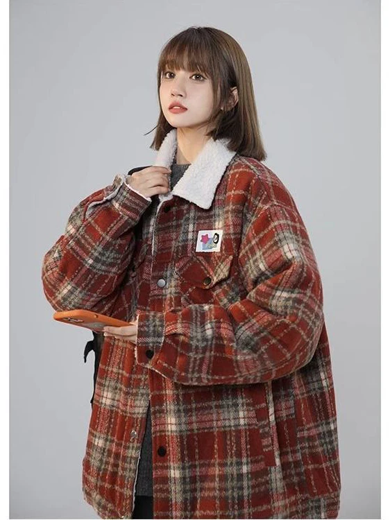 Large Size 300 Pou Mermaid Woolen Plaid Cotton Jaet Men Women Winter New Sle High Sensation Lamb Velvet Splicing Coat
Large Size 300 Pou Mermaid Woolen Plaid Cotton Jaet Men Women Winter New Sle High Sensation Lamb Velvet Splicing Coat