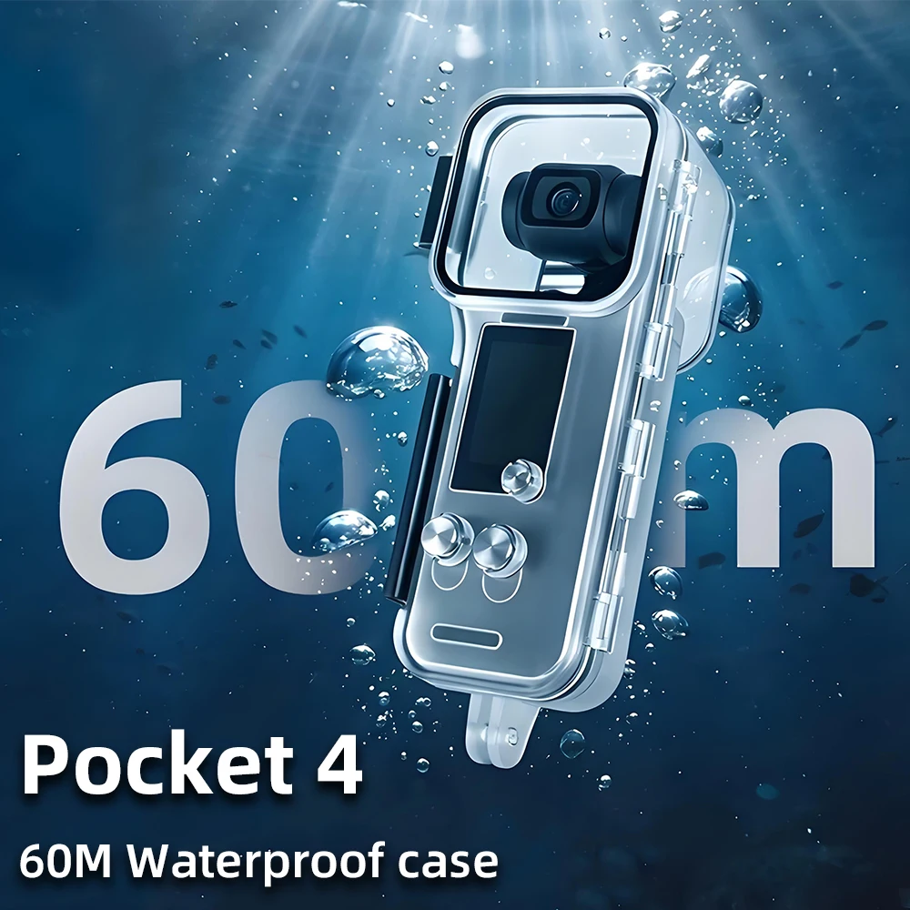 Dive Case for DJI Osmo Pocket 4, 60m/IPX8 Waterproof Housing Cover Underwater Diving Shell for Pocket4 Camera Accessories
Dive Case for DJI Osmo Pocket 4, 60m/IPX8 Waterproof Housing Cover Underwater Diving Shell for Pocket4 Camera Accessories