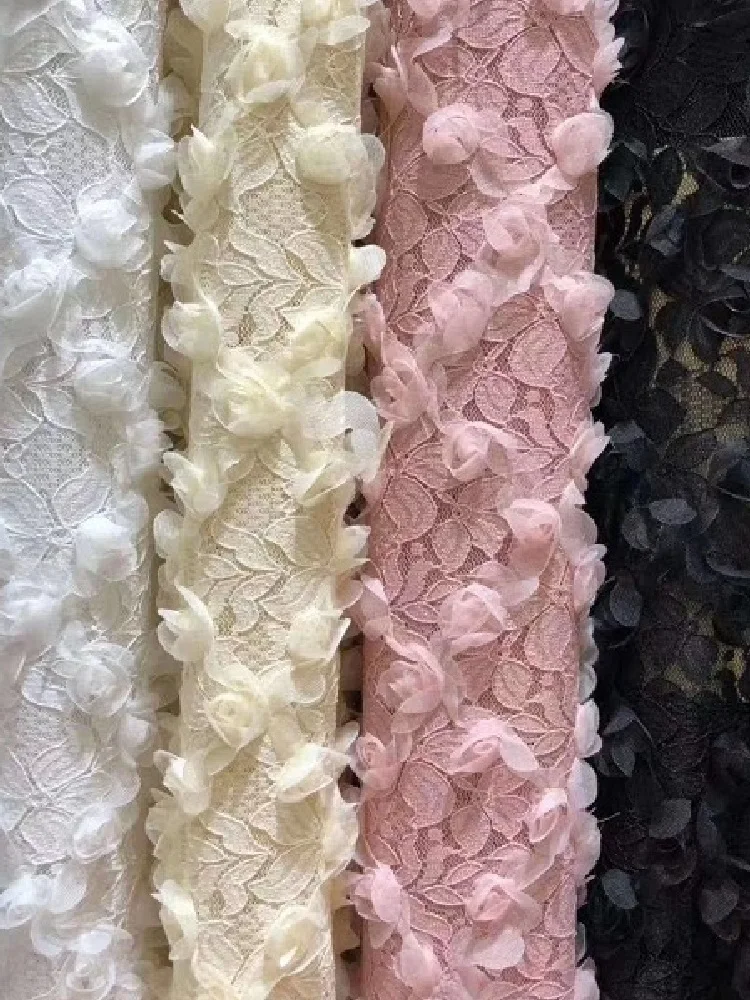 Stretch Lace Mesh Fabric For Women, Small Rose Crochet Embroidery Fabric, Wedding Lace Fabric
Stretch Lace Mesh Fabric For Women, Small Rose Crochet Embroidery Fabric, Wedding Lace Fabric