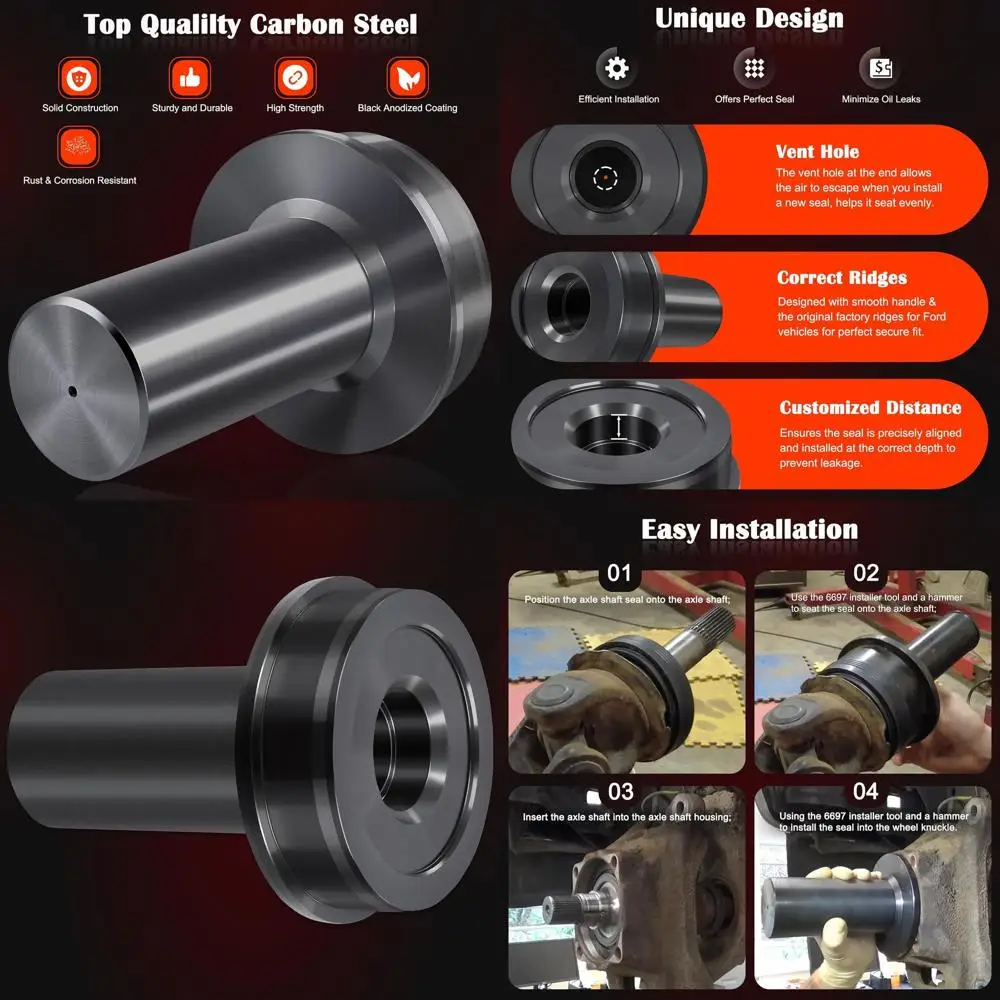 6697 Инструмент для установки вакуумного сальника кулака колеса идеально подходит для Ford 2005 по току F-250 F-350, инструменты для оси, морской вал оси
6697 Инструмент для установки вакуумного сальника кулака колеса идеально подходит для Ford 2005 по току F-250 F-350, инструменты для оси, морской вал оси