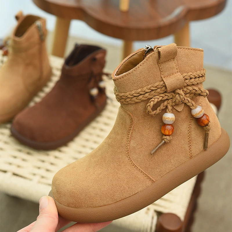 Girls' boots, children's suede boots, 2025 new style, autumn and winter suede, Haken tassel leather boots, fashionable little gi
Girls' boots, children's suede boots, 2025 new style, autumn and winter suede, Haken tassel leather boots, fashionable little gi