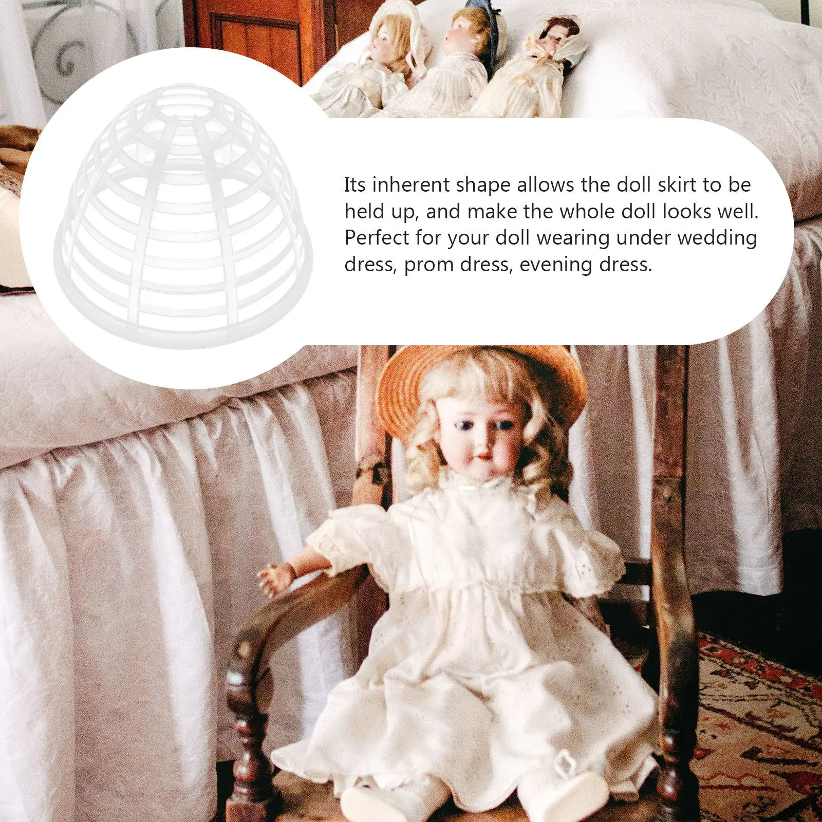 30pcs Plastic Petticoat Round Skirt Hoop Lightweight Underskirt Hoop Wedding Prom Evening Dress Accessory Display Shelf
30pcs Plastic Petticoat Round Skirt Hoop Lightweight Underskirt Hoop Wedding Prom Evening Dress Accessory Display Shelf