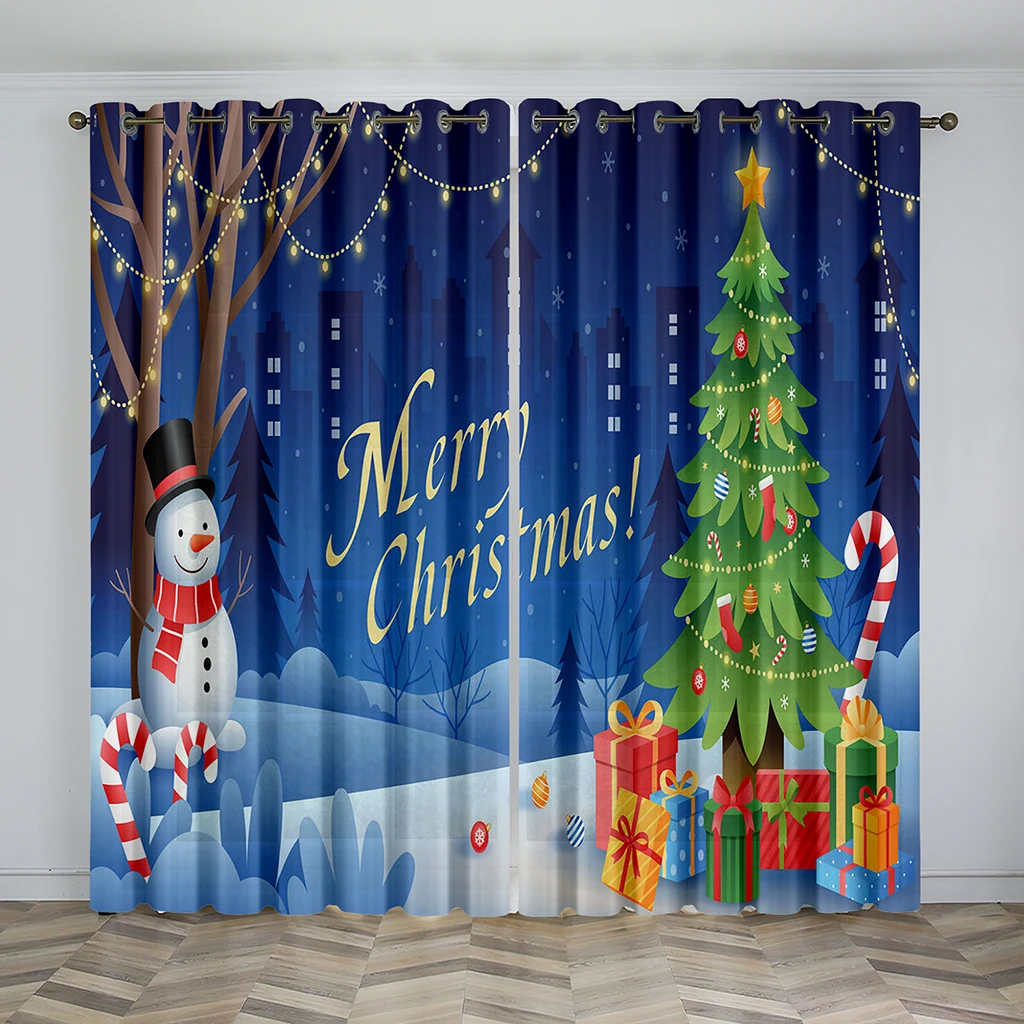 3D Cartoon Santa Curtains Christmas Tree Christmas Gift Curtains 2Pcs Living Room Bedroom Balcony Kitchen Kids Room Window Decor
3D Cartoon Santa Curtains Christmas Tree Christmas Gift Curtains 2Pcs Living Room Bedroom Balcony Kitchen Kids Room Window Decor