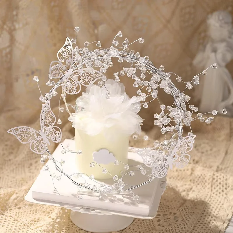 Acrylic Crystal Ring Butterfly Cake Decoration Happy Birthday Cake Topper Dessert Decor Romantic Wedding Birthday Party Supplies
Acrylic Crystal Ring Butterfly Cake Decoration Happy Birthday Cake Topper Dessert Decor Romantic Wedding Birthday Party Supplies