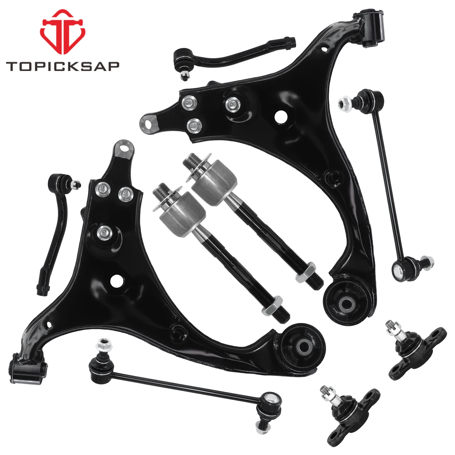 TOPICKSAP 10pcs Front Lower Control Arm Sway Bar Link Tie Rod End Kit for Kia Forte Forte Koup 2010-2013 FWD EPS
TOPICKSAP 10pcs Front Lower Control Arm Sway Bar Link Tie Rod End Kit for Kia Forte Forte Koup 2010-2013 FWD EPS