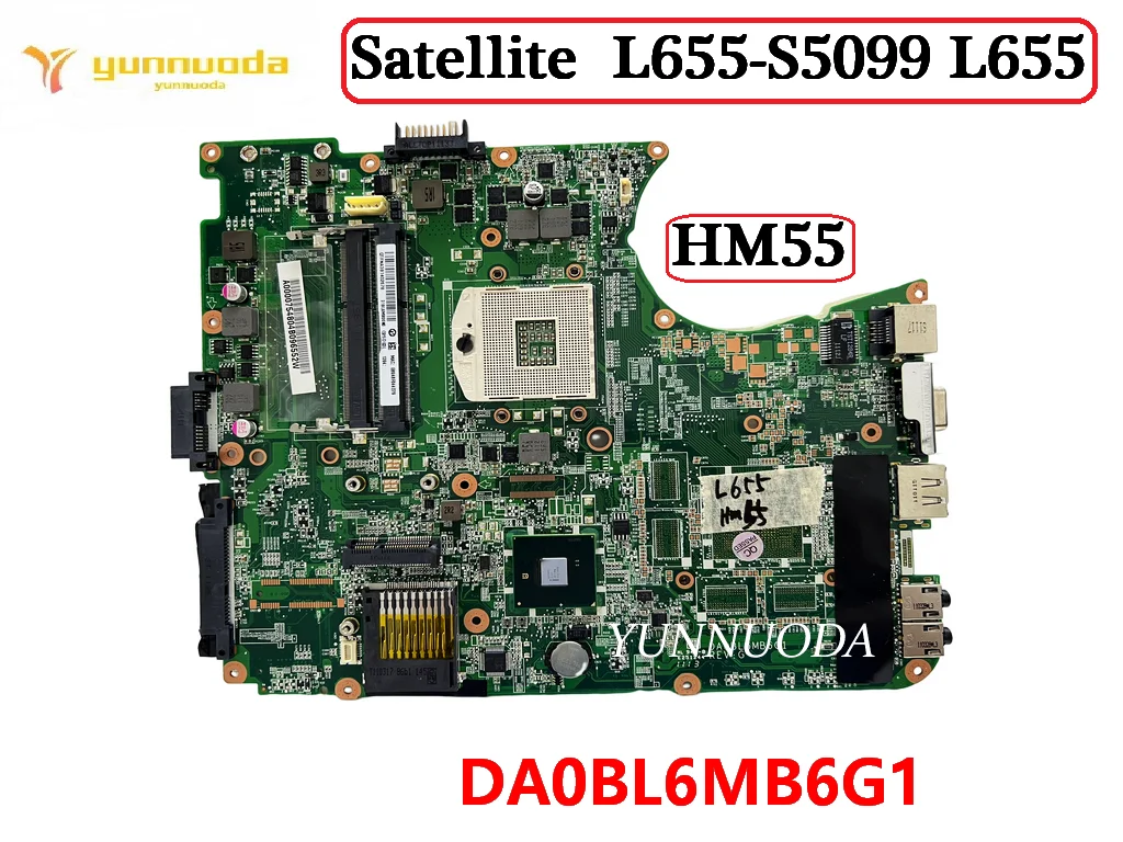 Original For Toshiba Satellite L655-S5099 L655 Laptop Motherboard HM55 DA0BL6MB6G1 DDR3 100% Tested Free Shipping
Original For Toshiba Satellite L655-S5099 L655 Laptop Motherboard HM55 DA0BL6MB6G1 DDR3 100% Tested Free Shipping