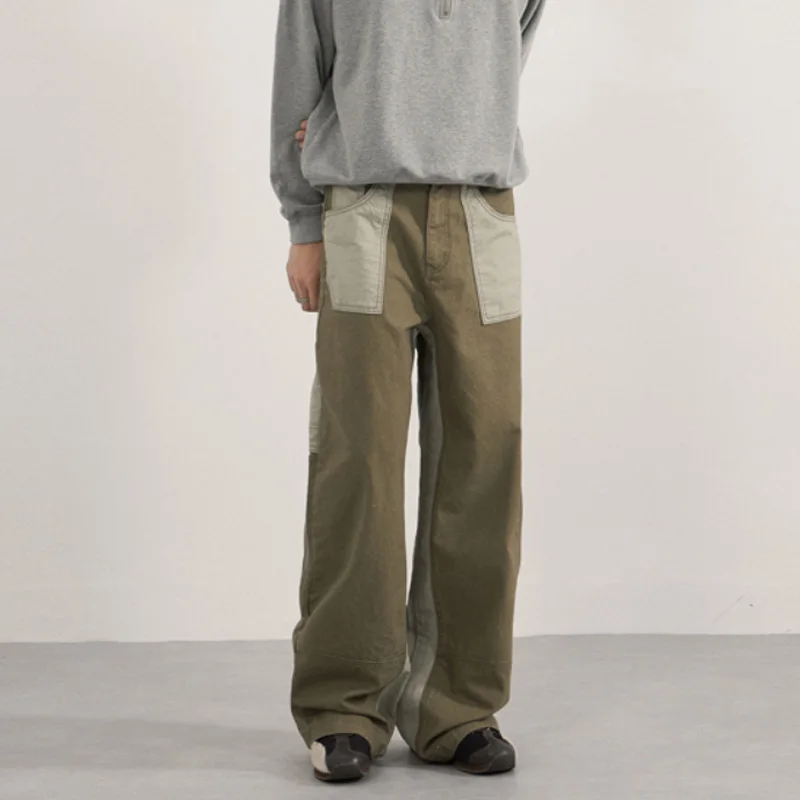 Vintage Splice Color Canvas Cargo Pants Men Streetwear Fashion Hip Hop Loose Casual Wide Leg Baggy Pant Unisex Trousers
Vintage Splice Color Canvas Cargo Pants Men Streetwear Fashion Hip Hop Loose Casual Wide Leg Baggy Pant Unisex Trousers