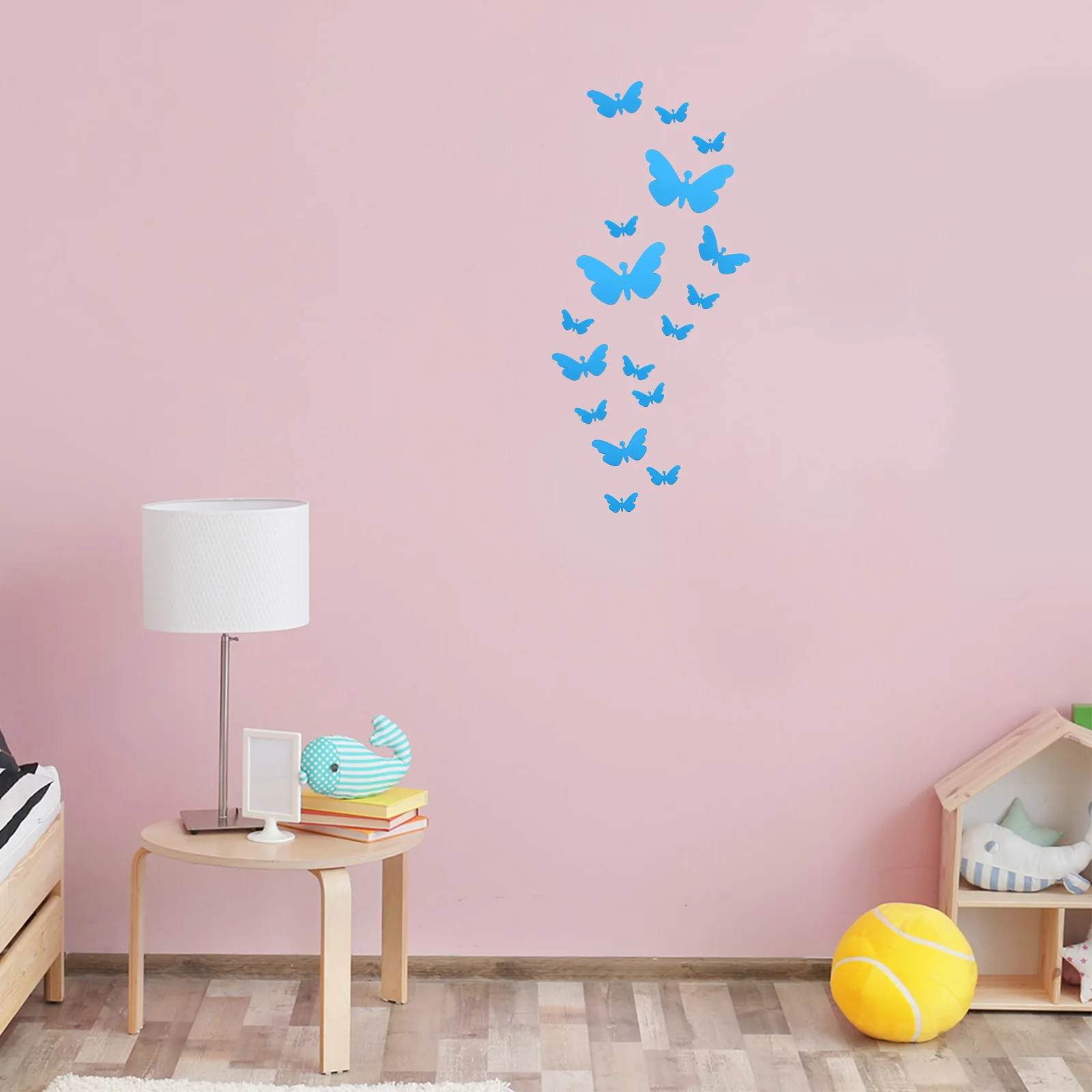 35 Pcs Mirror Stickers Decorative Butterfly Bedroom Wall Accessories Blue Cake 3D Mirror Design Versatile Decor Wall Mural
35 Pcs Mirror Stickers Decorative Butterfly Bedroom Wall Accessories Blue Cake 3D Mirror Design Versatile Decor Wall Mural