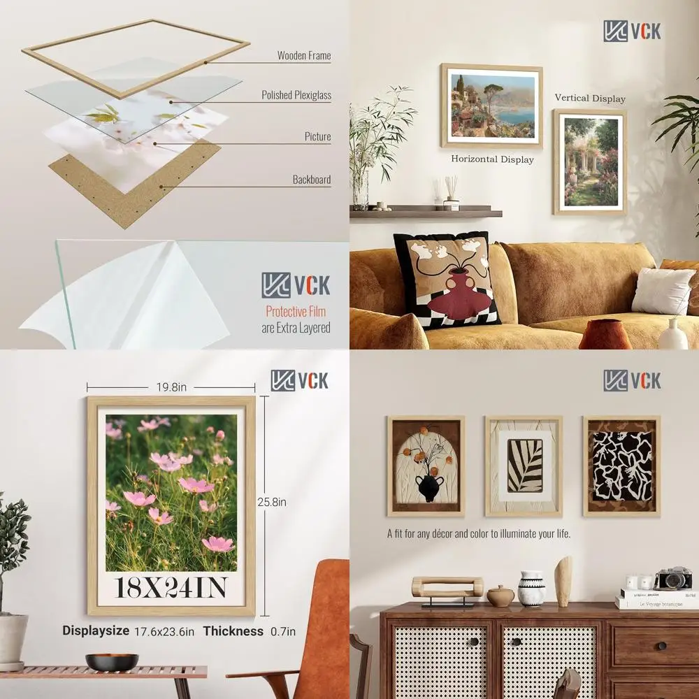 Набор из 4 дубовых фоторамок, 18x24, Галерея 1,1 качества, полированный плексиглас, подходит для вертикального/горизонтального настенного художественного дисплея
Набор из 4 дубовых фоторамок, 18x24, Галерея 1,1 качества, полированный плексиглас, подходит для вертикального/горизонтального настенного художественного дисплея