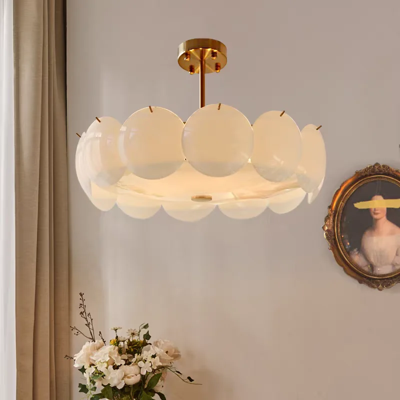 French Antique Cream-colored Glass Ceiling Lamp - Nordic Minimalist Modern Chandelier - Living Room And Bedroom Lighting Fixture
French Antique Cream-colored Glass Ceiling Lamp - Nordic Minimalist Modern Chandelier - Living Room And Bedroom Lighting Fixture