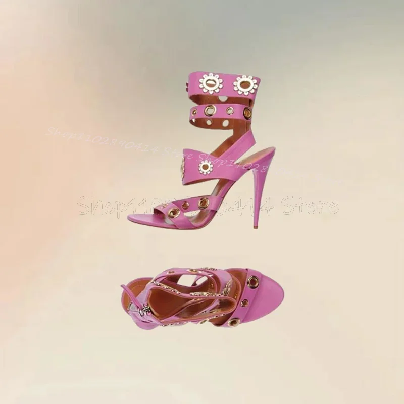 Metal Circle Purple Hollow Design Open Toe Sandals Buckle Strap Women Shoes Thin High Heels Party Feast 2025 Zapatos Para Mujere
Metal Circle Purple Hollow Design Open Toe Sandals Buckle Strap Women Shoes Thin High Heels Party Feast 2025 Zapatos Para Mujere